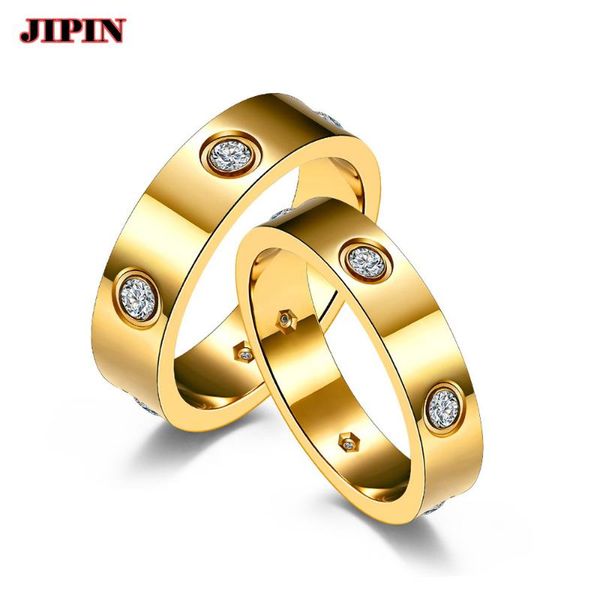 wedding rings trendy stainless steel rose gold color ring for women men couple cz crystal jewelry gift b0913, Slivery;golden
wedding rings trendy stainless steel rose gold color ring for women men couple cz crystal jewelry gift b0913, Slivery;golden