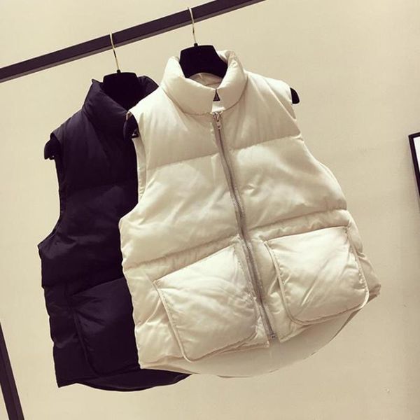 women's vests women sleeveless jacket autumn winter down vest coat warm thick cotton padded parkas female short waistcoat rh1224, Black;white
women's vests women sleeveless jacket autumn winter down vest coat warm thick cotton padded parkas female short waistcoat rh1224, Black;white