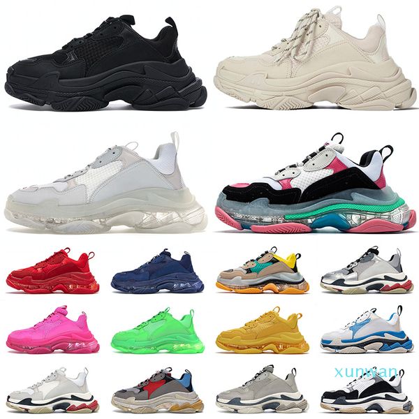 2021 fashion sneakers clear sole triple s casual dad shoes men women platform 17fw vintage crystal bottom triple-s designer sports, Black
2021 fashion sneakers clear sole triple s casual dad shoes men women platform 17fw vintage crystal bottom triple-s designer sports, Black