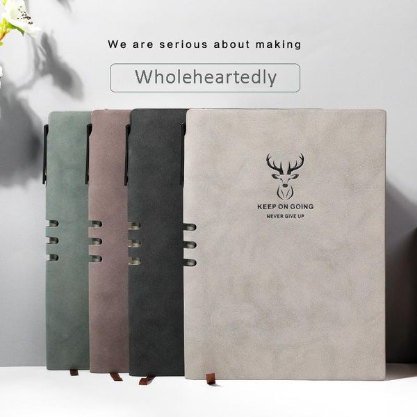 notepads a5 leather exquisite notebook creativity retro literature and art business work b5 large thickening notepad pen, Purple;pink
notepads a5 leather exquisite notebook creativity retro literature and art business work b5 large thickening notepad pen, Purple;pink