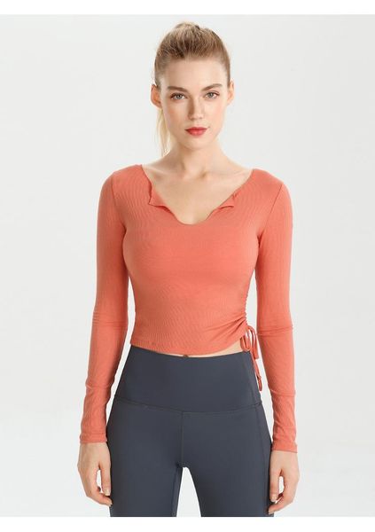 yoga outfits v-neck long sleeve crop women shirts with drawstring workout for 2021 winter slimyoga, White;red
yoga outfits v-neck long sleeve crop women shirts with drawstring workout for 2021 winter slimyoga, White;red