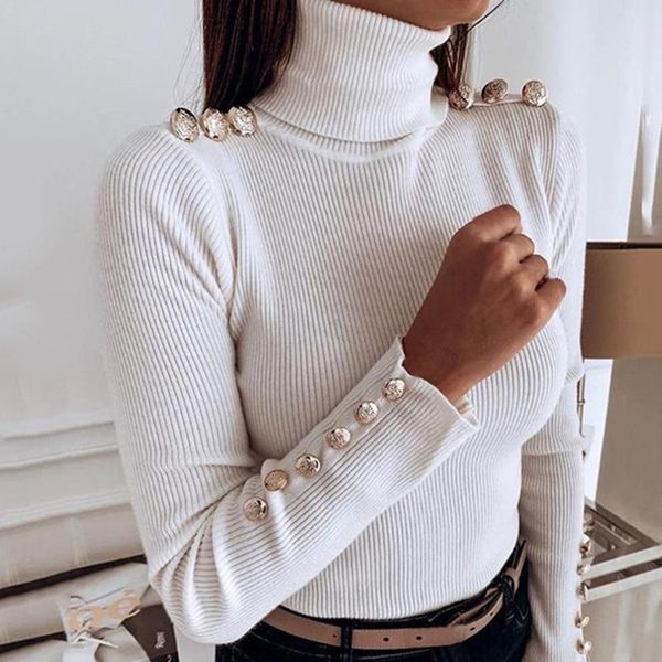 women's t-shirt turtleneck knit women spring autumn winter fashion long sleeve t shirt slim casual button basic tees shirts w3, White
women's t-shirt turtleneck knit women spring autumn winter fashion long sleeve t shirt slim casual button basic tees shirts w3, White