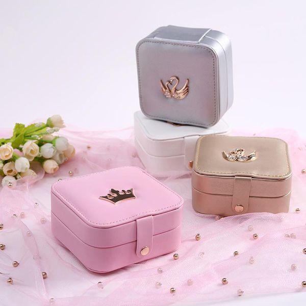 creative-portable cosmetic case korean-style multi-functional box small ring earrings necklace jewelry storage bags & cases
creative-portable cosmetic case korean-style multi-functional box small ring earrings necklace jewelry storage bags & cases