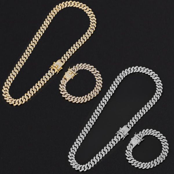 12mm miami prong cuban chain link silver color necklaces 2 row full iced out rhinestones bracelet set for mens hip hop chains pendant
12mm miami prong cuban chain link silver color necklaces 2 row full iced out rhinestones bracelet set for mens hip hop chains pendant