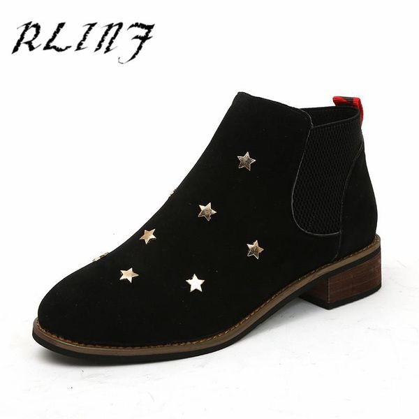 boots rlinf british style students wild short low with round head women's shoes bare, Black
boots rlinf british style students wild short low with round head women's shoes bare, Black