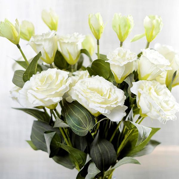 decorative flowers & wreaths 5pcs simulation 3heads eustoma artificial wedding road lead bride hand bouquet party home fake branch
decorative flowers & wreaths 5pcs simulation 3heads eustoma artificial wedding road lead bride hand bouquet party home fake branch