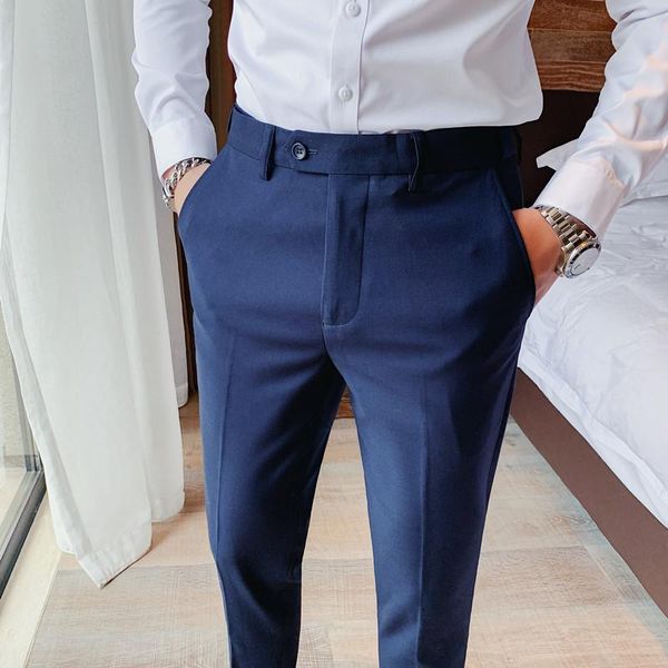 men's suits & blazers 2021 spring autumn chic solid color suit pants men elegant slim fit trousers for office party dress pant f104, White;black
men's suits & blazers 2021 spring autumn chic solid color suit pants men elegant slim fit trousers for office party dress pant f104, White;black