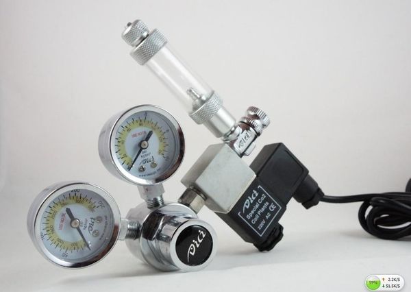 aquariums 110v / 220vlarge dual gauge co2 regulatorwith bubble counter & solenoid m22, w21.8, cga320, g5/8,
aquariums 110v / 220vlarge dual gauge co2 regulatorwith bubble counter & solenoid m22, w21.8, cga320, g5/8,