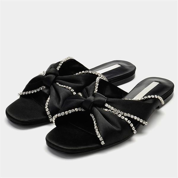 slippers crystal decor bowknot women cute mules female outside flat slipper ladies flats black satin summer slides
slippers crystal decor bowknot women cute mules female outside flat slipper ladies flats black satin summer slides