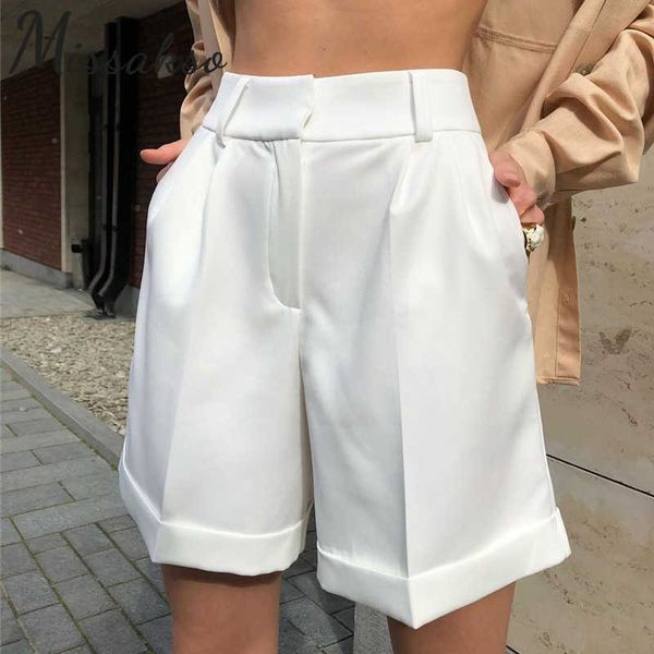 missakso women white shorts pockets streetwear casual summer zip up fashion wide leg shorts female 210625
missakso women white shorts pockets streetwear casual summer zip up fashion wide leg shorts female 210625
