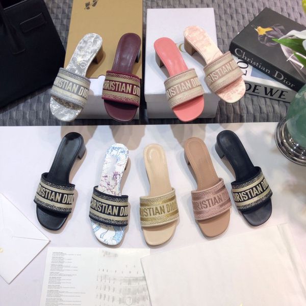 embroidered slippers women's thick heeled sandals flat shoes 2021 summer new d letter leisure vacation wear sheepskinzly, Black
embroidered slippers women's thick heeled sandals flat shoes 2021 summer new d letter leisure vacation wear sheepskinzly, Black