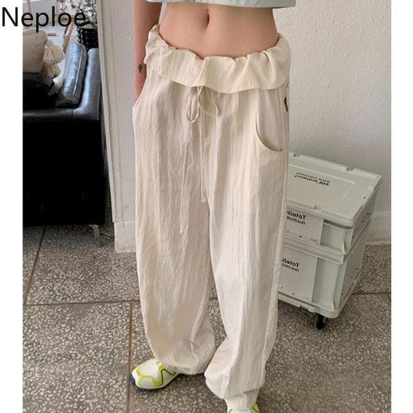 women's pants & capris neploe ruffle lace up wide leg women solid color casual trousers female korean loose high waist straight pantalo, Black;white
women's pants & capris neploe ruffle lace up wide leg women solid color casual trousers female korean loose high waist straight pantalo, Black;white