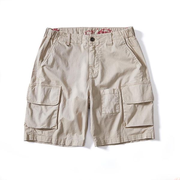 men's cotton cargo shorts summer casual multi-pocket loose male solid color military short men, White;black
men's cotton cargo shorts summer casual multi-pocket loose male solid color military short men, White;black