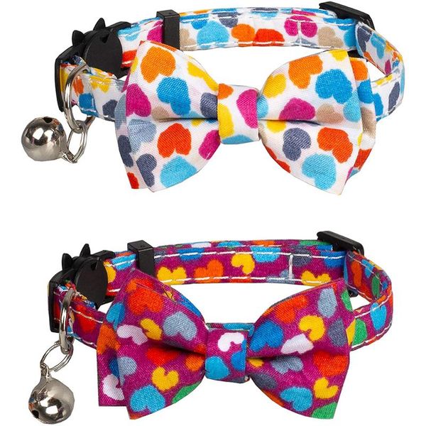 cat collars & leads collar breakaway with bell and movable bowtie cute heart pattern safety buckle adjustable kitten for pets kitty cats
cat collars & leads collar breakaway with bell and movable bowtie cute heart pattern safety buckle adjustable kitten for pets kitty cats