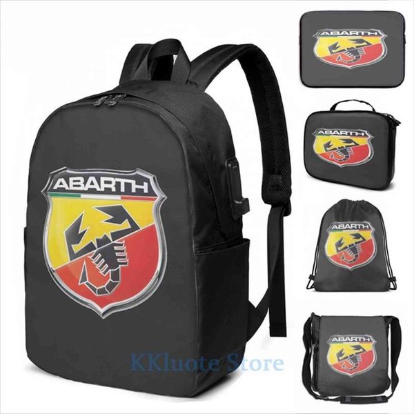 funny graphic print abarth logo usb charge backpack men school bags women bag travel laptop
funny graphic print abarth logo usb charge backpack men school bags women bag travel laptop