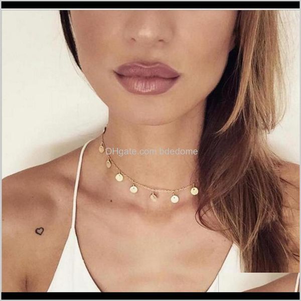 chokers necklaces & pendants jewelry drop delivery 2021 choker disc pendant gold and sier color plated with metal chain for women necklace g, Golden;silver
chokers necklaces & pendants jewelry drop delivery 2021 choker disc pendant gold and sier color plated with metal chain for women necklace g, Golden;silver