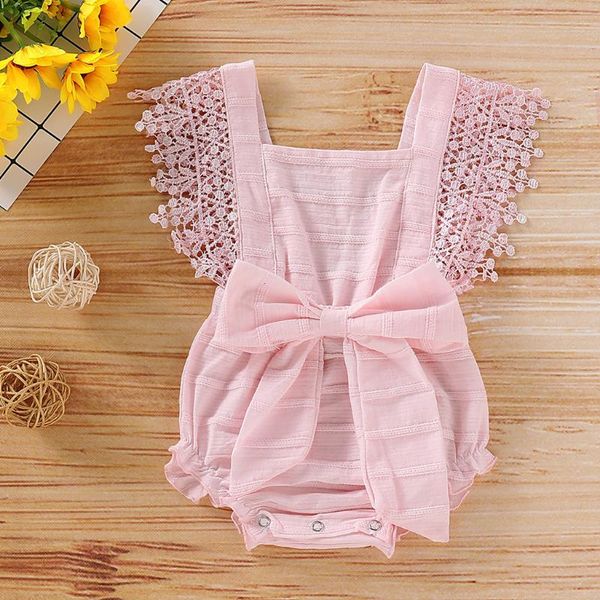 rompers summer born infant baby girls bodysuits solid lace cotton linen ruched bowknot jumpsuit clothing 0-24m, Blue
rompers summer born infant baby girls bodysuits solid lace cotton linen ruched bowknot jumpsuit clothing 0-24m, Blue