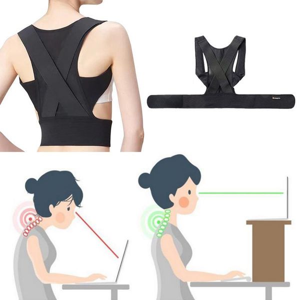 back brace posture corrector men women vertebral restoration improves and provides lumbar pain relief support, Black;blue
back brace posture corrector men women vertebral restoration improves and provides lumbar pain relief support, Black;blue