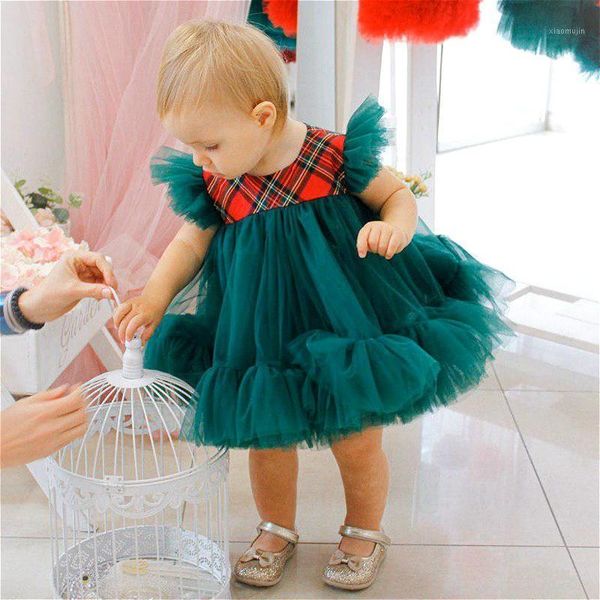girl's dresses christmas baby girls dress 2021 kids ruffle sleeve plaid patchwork tulle tutu party princess clothes 1-6y, Red;yellow
girl's dresses christmas baby girls dress 2021 kids ruffle sleeve plaid patchwork tulle tutu party princess clothes 1-6y, Red;yellow