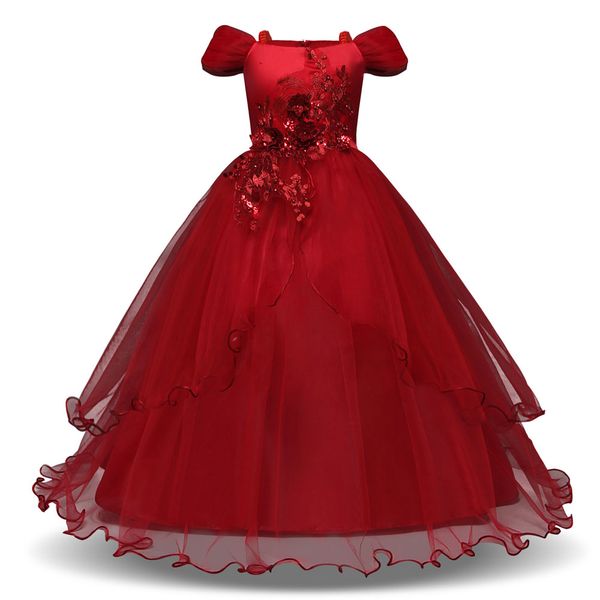 girl lace embroidery christmas birthday party dress flower wedding gown formal kids dresses for girls teen clothes 4-13 years, Red;yellow
girl lace embroidery christmas birthday party dress flower wedding gown formal kids dresses for girls teen clothes 4-13 years, Red;yellow