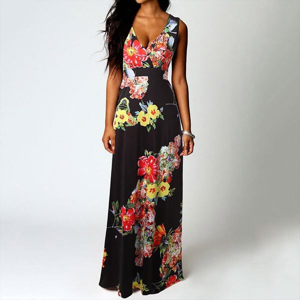 amp 35 boho maxi sleeveless womens dress summer beach long party floral off shoulder plus size, Black;gray
amp 35 boho maxi sleeveless womens dress summer beach long party floral off shoulder plus size, Black;gray