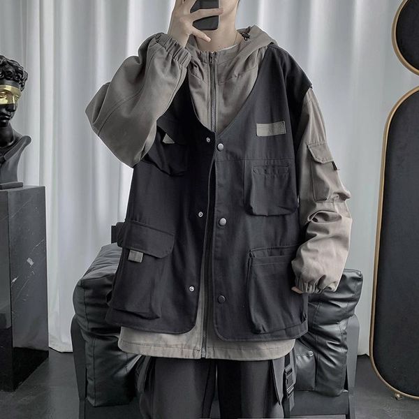 men's jackets fashion jacket 2021 spring autumn man oversized coat casual bomber for men clothing streetwear, Black;brown
men's jackets fashion jacket 2021 spring autumn man oversized coat casual bomber for men clothing streetwear, Black;brown