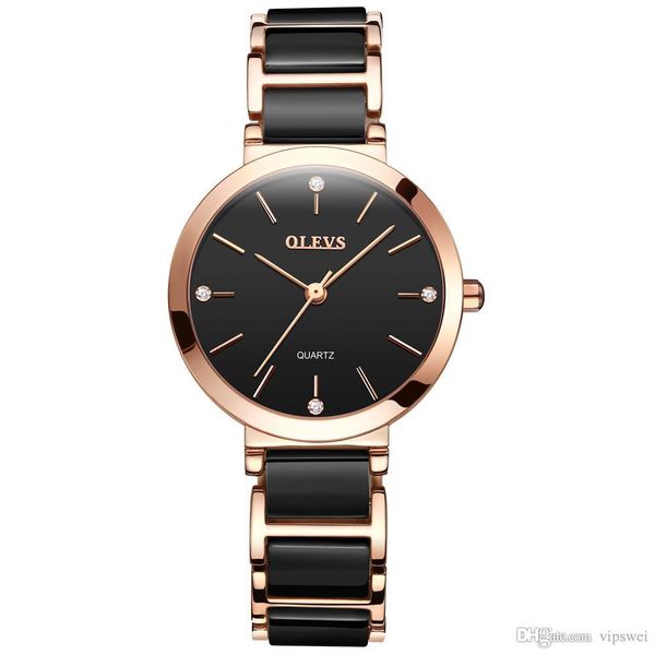 olevs black/white ceramic strap elegant quartz watches diamond chronograph women's waterproof watch lady fashion wristwatch clock g, Slivery;brown
olevs black/white ceramic strap elegant quartz watches diamond chronograph women's waterproof watch lady fashion wristwatch clock g, Slivery;brown