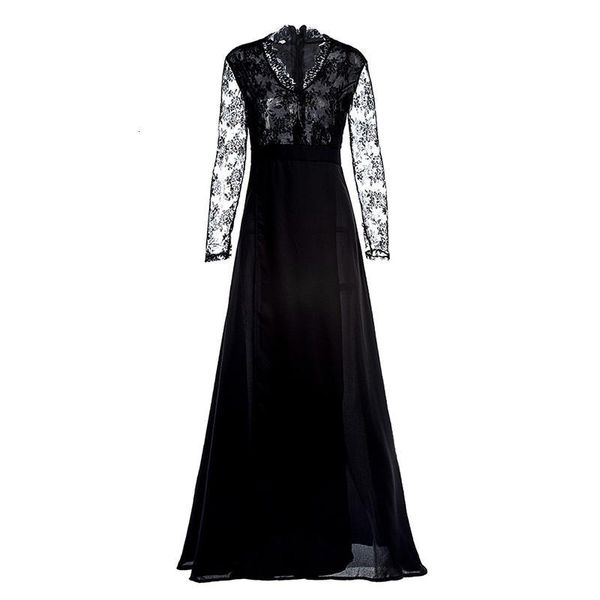 casual dresses women black lace elegant wedding party es v neck long sleeve split, Black;gray
casual dresses women black lace elegant wedding party es v neck long sleeve split, Black;gray