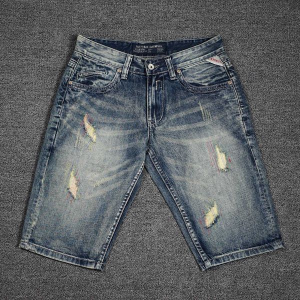 men's jeans italian style fashion retro blue destroyed ripped denim shorts summer streetwear designer short 87vu
men's jeans italian style fashion retro blue destroyed ripped denim shorts summer streetwear designer short 87vu