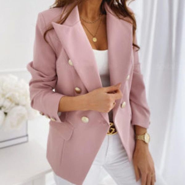 women's suits & blazers pink blazer women 2021 office ladies for solid autumn business long sleeve and jackets coat female, White;black
women's suits & blazers pink blazer women 2021 office ladies for solid autumn business long sleeve and jackets coat female, White;black