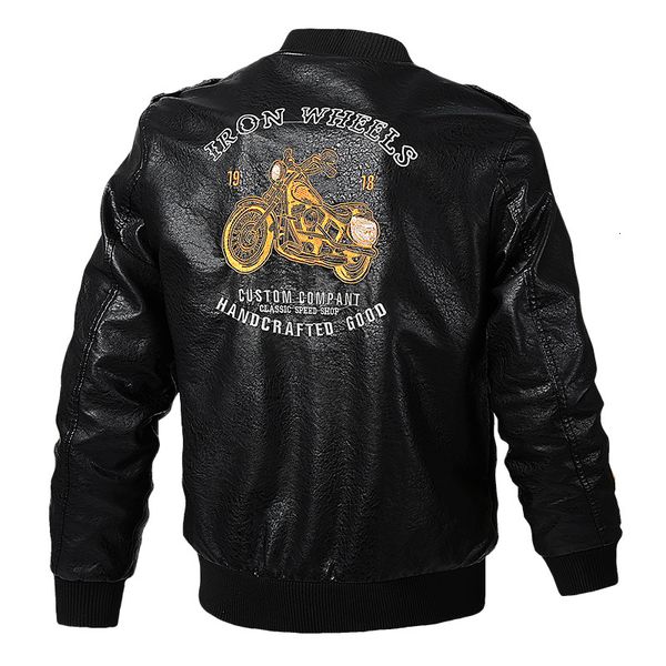 men's jackets winter men motor retro brand leather jacket coat fashion locomotive warm fleece pu big size 5xl, Black;brown
men's jackets winter men motor retro brand leather jacket coat fashion locomotive warm fleece pu big size 5xl, Black;brown