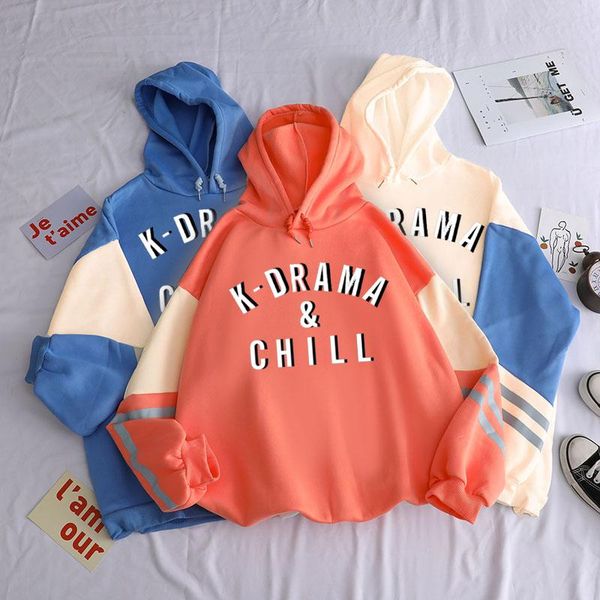 women's hoodies & sweatshirts oversized color block sweatshirt k-drama chll print pullover fashion harajuku winter contrast hoodie wome, Black
women's hoodies & sweatshirts oversized color block sweatshirt k-drama chll print pullover fashion harajuku winter contrast hoodie wome, Black