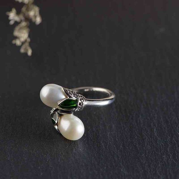 band rings finger golden deer king s925 yintai silver inlaid freshwater pearl women's cross style simple fashion
band rings finger golden deer king s925 yintai silver inlaid freshwater pearl women's cross style simple fashion