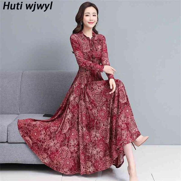 spring autumn elegant bodycon party dress plus size print floral vintage chiffon long women casual mesh maxi vestidos 210528, Black;gray
spring autumn elegant bodycon party dress plus size print floral vintage chiffon long women casual mesh maxi vestidos 210528, Black;gray