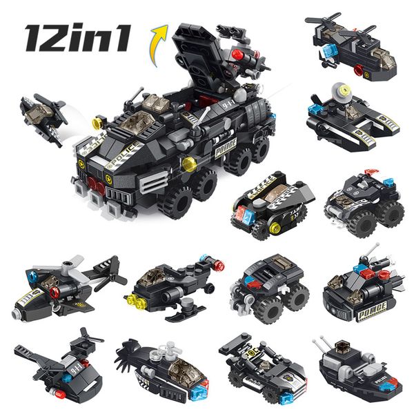 compatible City Police SWAT 12 in 1 Military Armored Vehicles Building Blocks Transformation Panzer Model Sets
compatible City Police SWAT 12 in 1 Military Armored Vehicles Building Blocks Transformation Panzer Model Sets