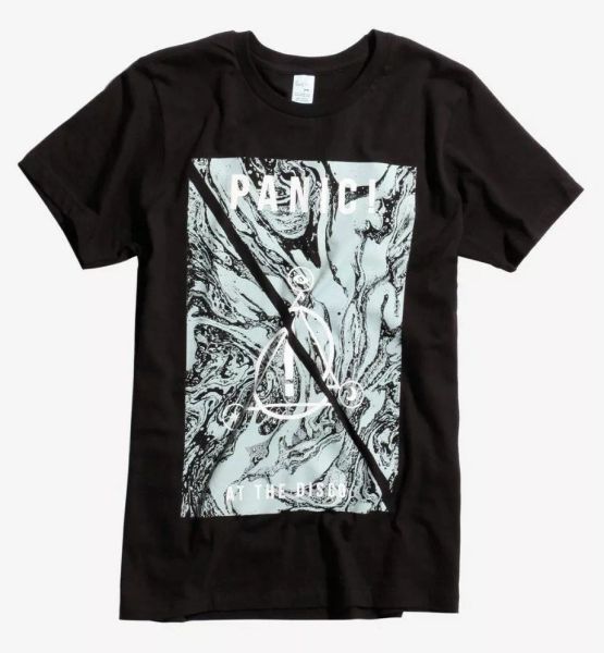 Panic! At The Disco MARBLED SYMBOLS T-Shirt 100% Authentic Front & Back Design, White;black
Panic! At The Disco MARBLED SYMBOLS T-Shirt 100% Authentic Front & Back Design, White;black
