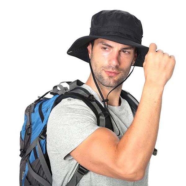 outdoor fisherman cap bucket hat water resistant quick drying adjustable sunshade with chin string for fishing climbing hats, Black;white
outdoor fisherman cap bucket hat water resistant quick drying adjustable sunshade with chin string for fishing climbing hats, Black;white