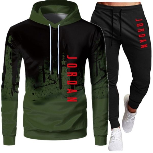 new autumn winter sports pullover long sve loose hoodie men's printed sweater set, Black
new autumn winter sports pullover long sve loose hoodie men's printed sweater set, Black