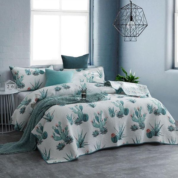 comforters & sets chausub bedspread cotton quilt set 3pcs cactus print coverlets bed cover pillowcase king queen size quilts quilted blanket
comforters & sets chausub bedspread cotton quilt set 3pcs cactus print coverlets bed cover pillowcase king queen size quilts quilted blanket