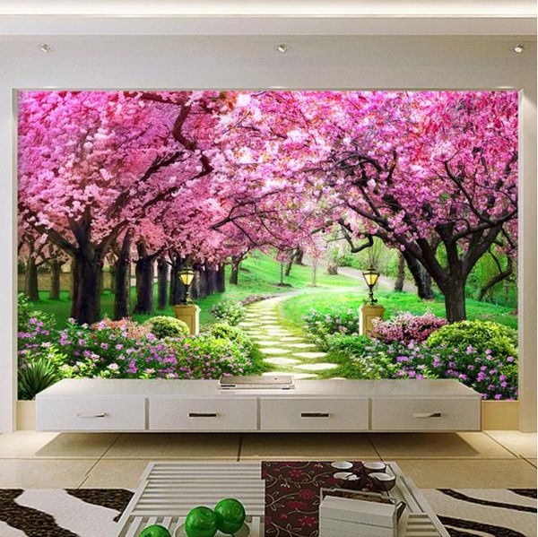canvas art po wallpaper flower romantic cherry blossom tree small road wall mural wallpapers bedroom de parede painting
canvas art po wallpaper flower romantic cherry blossom tree small road wall mural wallpapers bedroom de parede painting