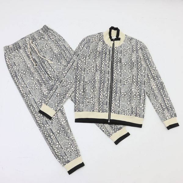mens womens designer tracksuits sportswear sweatshirt suit jacket white color stripe side ribbon retro casual essential in autumn and winter, Gray 
mens womens designer tracksuits sportswear sweatshirt suit jacket white color stripe side ribbon retro casual essential in autumn and winter, Gray