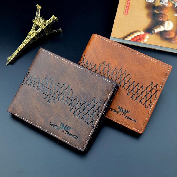 wallets men pu leather short bifold purses money clip holders slim male clutch bag drop, Red;black
wallets men pu leather short bifold purses money clip holders slim male clutch bag drop, Red;black