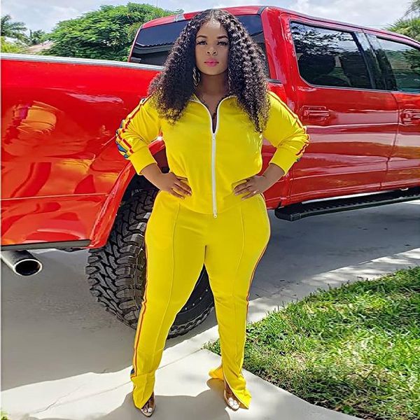 women's two piece pants active wear rainbow striped set jacket flare bottom suit tracksuit casual sporty fitness outfits 3xl, White
women's two piece pants active wear rainbow striped set jacket flare bottom suit tracksuit casual sporty fitness outfits 3xl, White