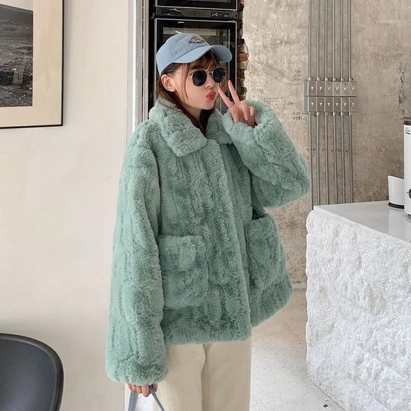 women's fur & faux winter jacket solid color outerwear to keep warm coat 2021, Black
women's fur & faux winter jacket solid color outerwear to keep warm coat 2021, Black