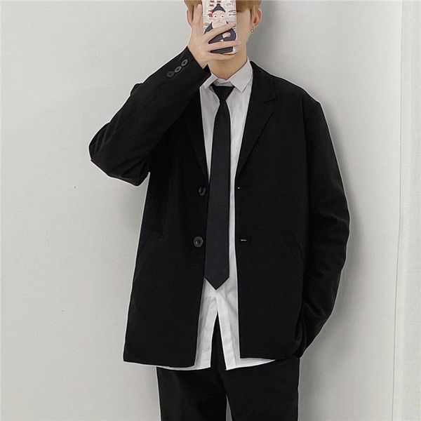 men's suits & blazers 2021 loose formal suit jacket fashion black khaki autumn casual long sleeve, White;black
men's suits & blazers 2021 loose formal suit jacket fashion black khaki autumn casual long sleeve, White;black