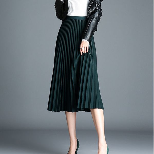 skirts korean style joker temperament mid-calf long pleated spring skirt green red khaki blue drape below knee summer u66y, Black
skirts korean style joker temperament mid-calf long pleated spring skirt green red khaki blue drape below knee summer u66y, Black
