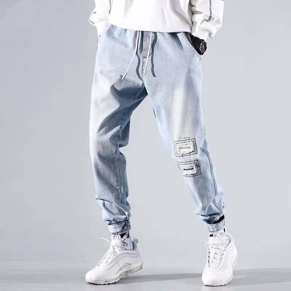 wholesale denim jeans men's korean style trendy harem youth spring autumn loose versatile straight beam pants men, Blue
wholesale denim jeans men's korean style trendy harem youth spring autumn loose versatile straight beam pants men, Blue