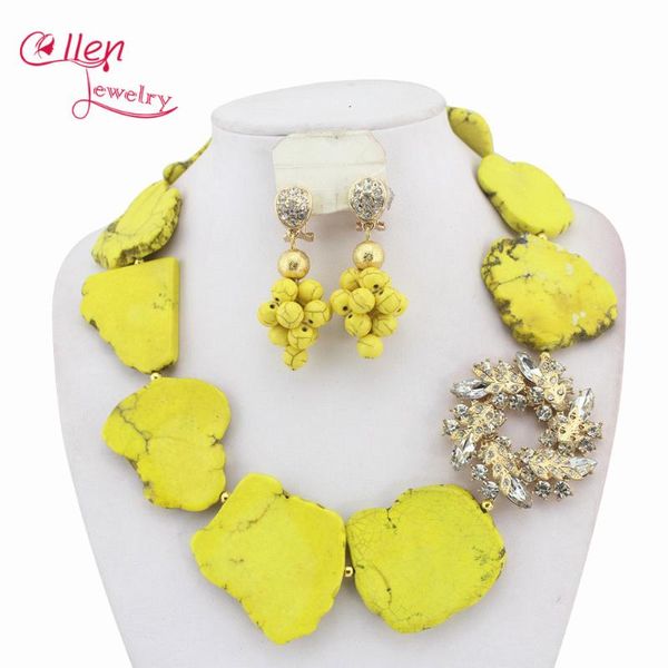 earrings & necklace yellow african jewelry set nigerian wedding beads w7563, Silver
earrings & necklace yellow african jewelry set nigerian wedding beads w7563, Silver