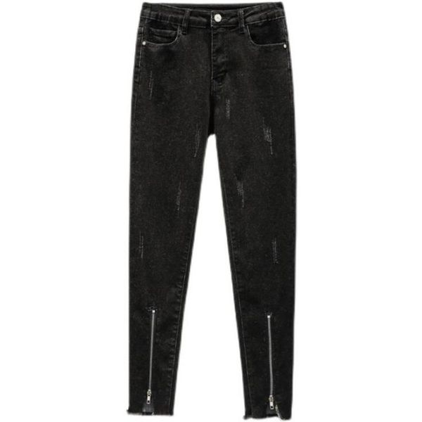 women's jeans women zipper leg high waist straight skinny stretch plus size hip hop street three quarter length denim, Blue
women's jeans women zipper leg high waist straight skinny stretch plus size hip hop street three quarter length denim, Blue