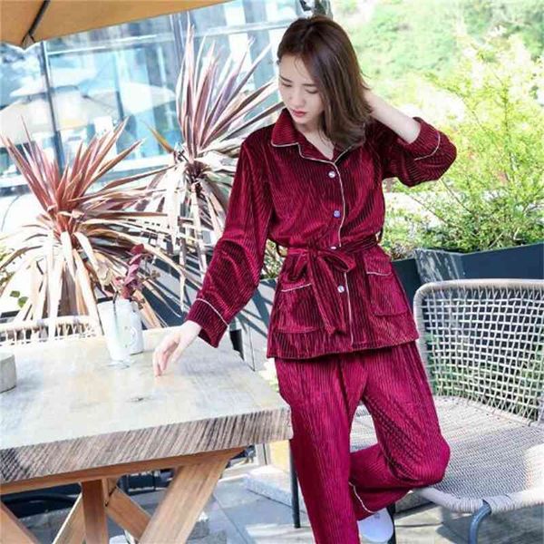 women's sleepwear fdfklak autumn winter pyjamas women gold velvet warm sleepwear pijamas casual long sleeve ladies two pieces pajamas s, Black;red
women's sleepwear fdfklak autumn winter pyjamas women gold velvet warm sleepwear pijamas casual long sleeve ladies two pieces pajamas s, Black;red